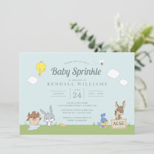 Invitation Bébé LOONEY TUNES™ (Debout devant)