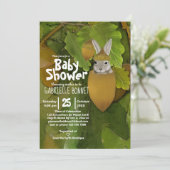 Invitation Bébé mignon Acorn | Arbre à maïs (Debout devant)