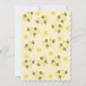 Invitation Bébé mignon Aquarelle Eléphant Baby shower Floral (Dos)