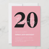 Invitation Bébé mignon avec arc rose anniversaire (Dos)