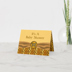 Invitation Bébé mignon Baby shower Tiger Stripes