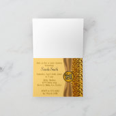 Invitation Bébé mignon Baby shower Tiger Stripes (Intérieur)