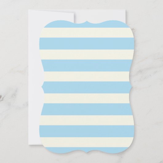 Invitation Bébé mignon Baleine Bleue; Bandes (Dos)