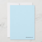 Invitation Bébé mignon Blocage Baby shower (Dos)