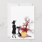 Invitation Bébé mignon brasse sorcière Baby shower Fantôme de (Dos)