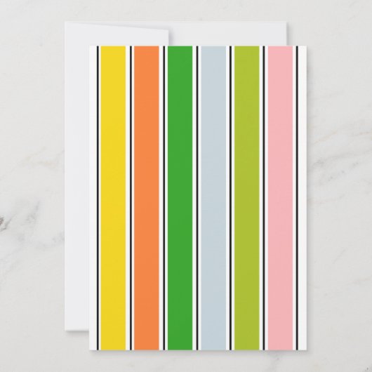 Invitation Bébé mignon Eléphant Première fête d'anniversaire (Dos)