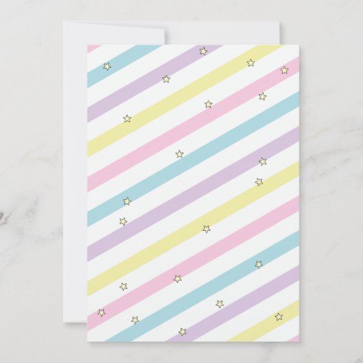 Invitation Bébé mignon Eléphants Étoiles Baby shower (Dos)