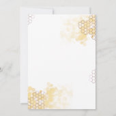 Invitation Bébé Mignon en Route Fête Prénatale Bébé Abeille (Dos)