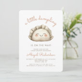 Invitation Bébé Mignon et Potelé : Célébration de Naissance (Debout devant)
