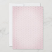 Invitation Bébé mignon Fleurs d'éléphant Baby shower Pois (Dos)