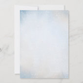 Invitation Bébé mignon Fox Baby shower hiver neige (Dos)