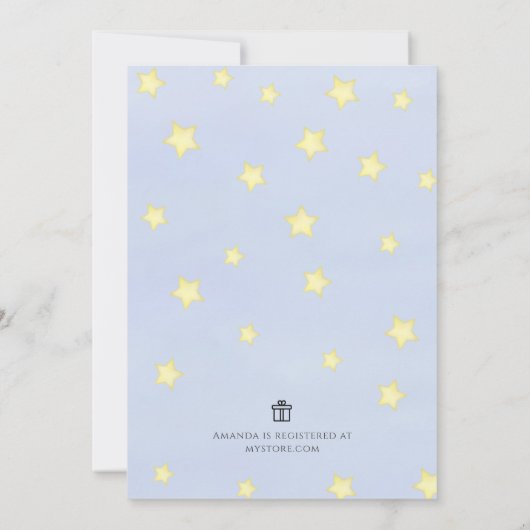 Invitation Bébé mignon garçon Douche Nursery Rhyme Modèle (Dos)