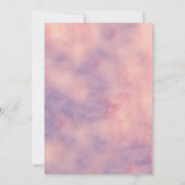 Invitation Bébé mignon Giraffe Aquarelle fille Baby shower (Dos)