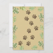 Invitation Bébé mignon Lion King Aquarelle Jungle Baby shower (Dos)