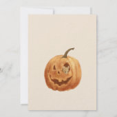 Invitation Bébé mignon Ours Halloween Anniversaire (Dos)