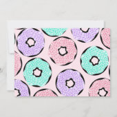 Invitation Bébé mignon Saupoudrer rose vert pourpre Douche à (Dos)