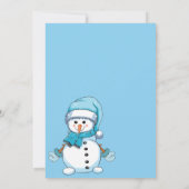 Invitation bébé mignon son froid dehors baby shower (Dos)