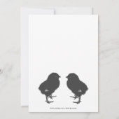 Invitation Bébé mignon Twins Baby shower par la poste (Dos)