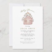 Invitation Bébé mignon Vêtements fille Douche (Devant)