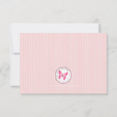 Invitation Bébé mignonne fille et son Baby shower mobile (Dos)