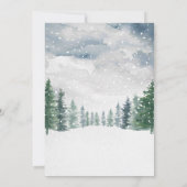 Invitation Bébé neige d'hiver Il fait froid dehors Baby showe (Dos)