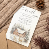 Invitation Bébé neige d'hiver Il fait froid dehors Baby showe