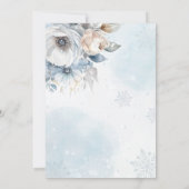 Invitation Bébé neige d'hiver Il fait froid dehors Baby showe (Dos)