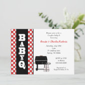 Invitation Bébé neutre q de genre de BBQ d'invitation de baby (Debout devant)