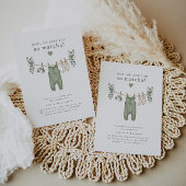 Invitation Bébé, on t'aime tellement Matcha !