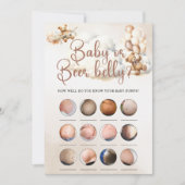 Invitation BÉBÉ OU BIÈRE BELLY Baby shower JEU MÊME Ours (Devant)