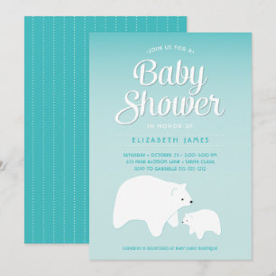 Invitation Bébé ours polaire