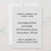 Invitation Bébé Panda Ours 1er anniversaire (Dos)