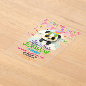 Invitation Bébé Panda Plié | Mignon Origami (Poser)