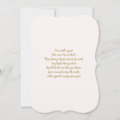 Invitation Bébé papillon en fleur Baby shower fille (Dos)