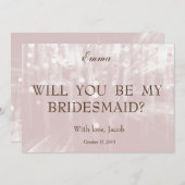 Invitation Bébé Parties scintillant rose Serez-Vous Ma Servan (Devant / Derrière)