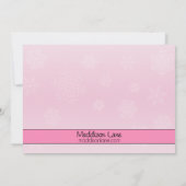 Invitation Bébé Patinage rose Mates Patinage sur glace Annive (Dos)