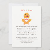 Invitation Bébé Poulets Jaune Chick Baby shower mignon (Devant)