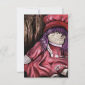 Invitation bébé poupée. (Devant)