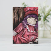 Invitation bébé poupée. (Debout devant)