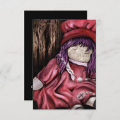 Invitation bébé poupée. (Devant / Derrière)