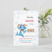 Invitation Bébé requin (Debout devant)