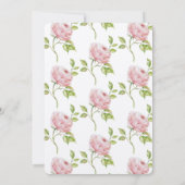 Invitation Bébé rose (Dos)