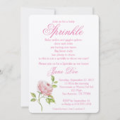 Invitation Bébé rose (Devant)