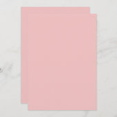 Invitation Bébé rose (Devant / Derrière)