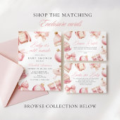 Invitation Bébé rose C'est froid dehors Baby shower Invitatio