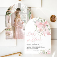 Bébé rose en fleur Baby shower floral fille