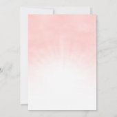 Invitation Bébé rose Fille Bébé Attendre Teddy Bear Baby show (Dos)