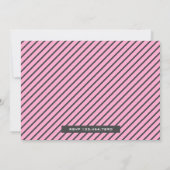 Invitation Bébé rose mignonne fille Aqiqah (Dos)