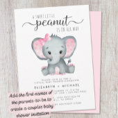 Invitation Bébé rose virtuel bébé fille douche