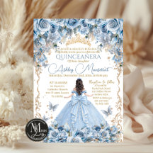 Bébé Royal Couronne d'Or Bleu Quinceañera
